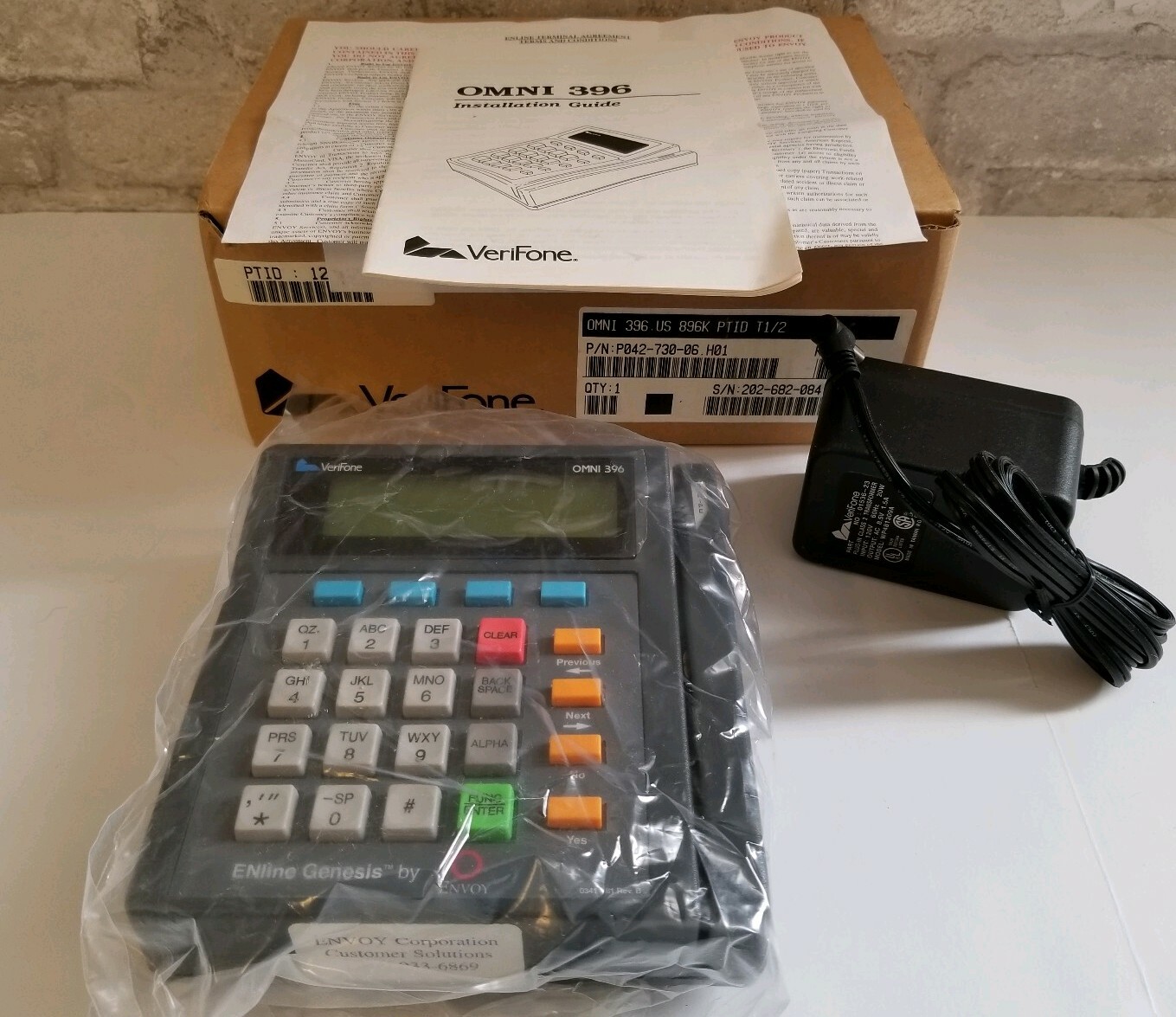 New VeriFone Omni 396 Credit Card/Transaction Office Terminal Reader In Box