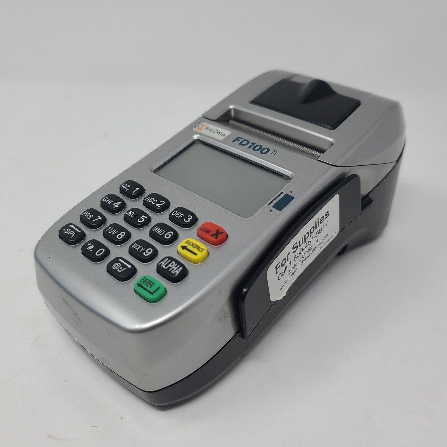 First Data FD100ti Terminal Card Reader POS – Power supply not included
