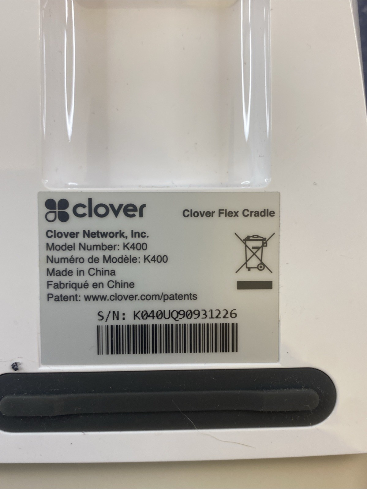 Clover Flex LTE C401U Starter Kit With Cradle K400 And Power Cord Plus Manuel