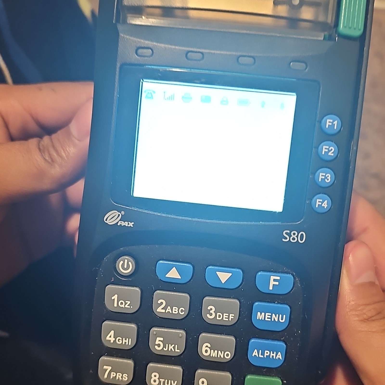 PAX S80 Wired Credit Card Terminal Countertop Payment Reader Model S80