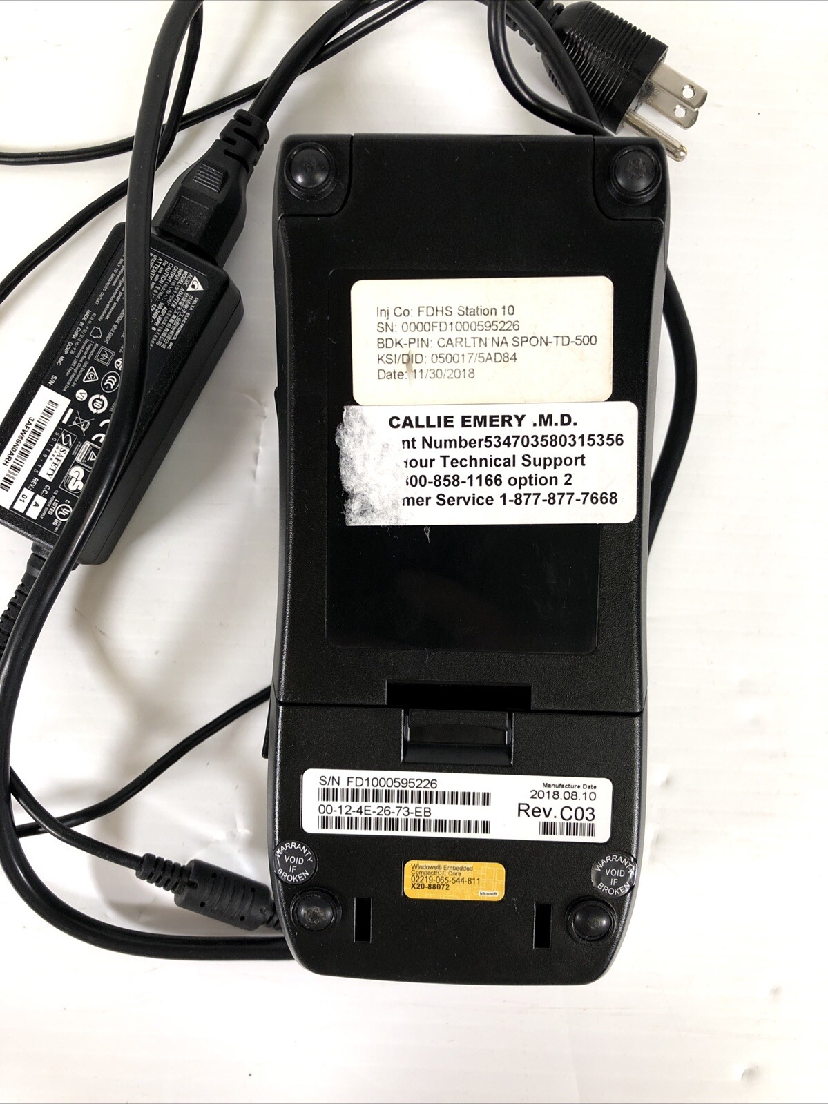 First Data FD35 PIN pad – EMV Ready / ApplePay NFC for FD130 FD130 DUO FD100Ti