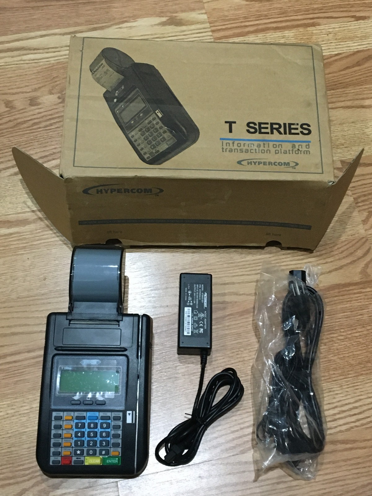 ✝️HYPERCOM T7PLUS CREDIT CARD READER PROCESSING TERMINAL 010218-046 ZJ