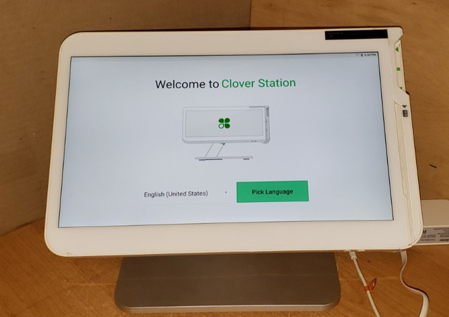 Clover Station C500 POS Point of Sale System w/ AC Adapter & P550 Printer Tested