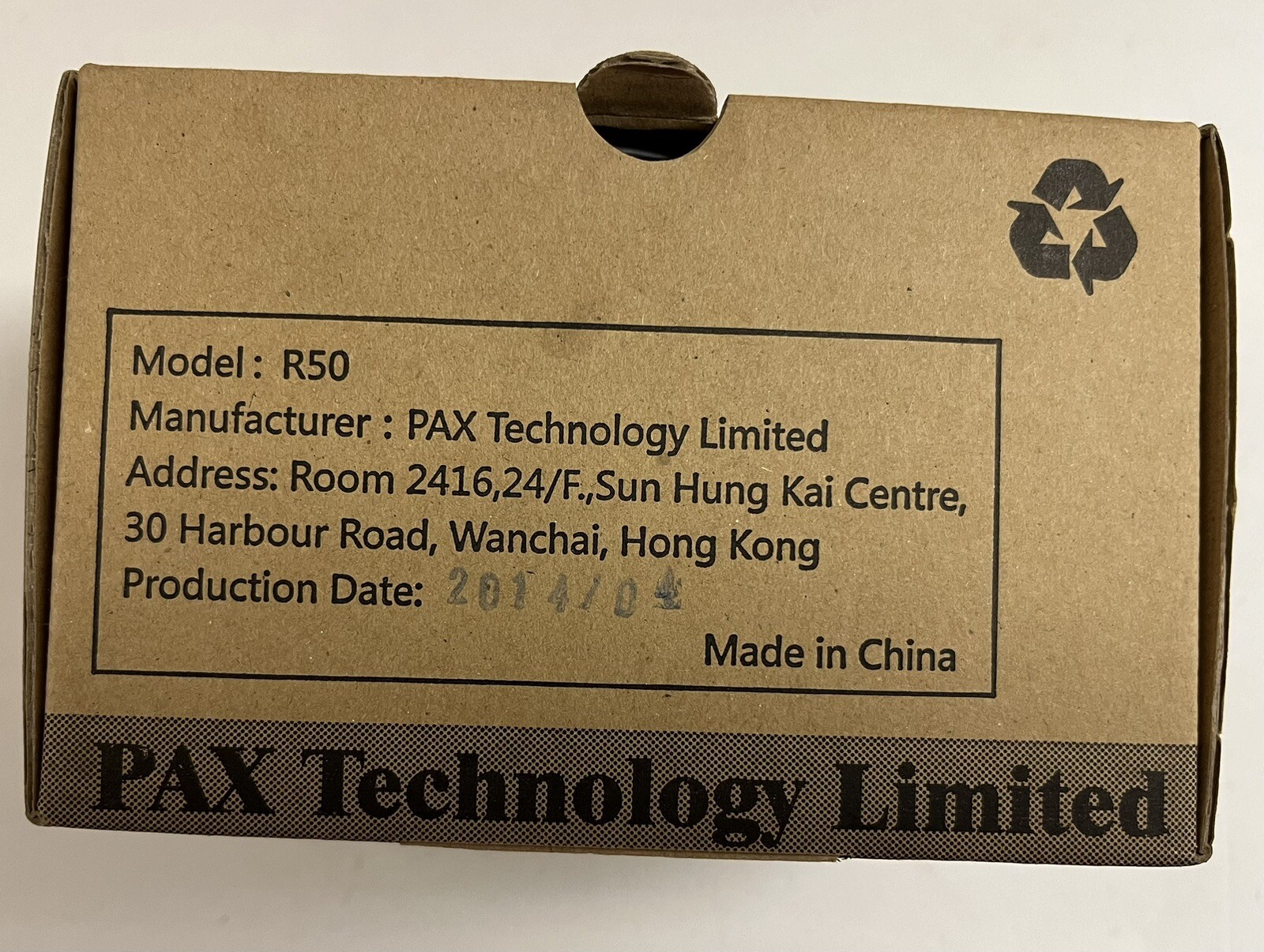 Pax R50 Contactless Card Reader Google, Mastercard, Visa, American Express, Disc