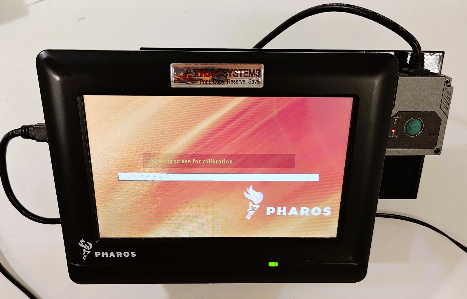 Pharos Systems Omega 200 Printer/Card Management Touchscreen Monitor w/scanner