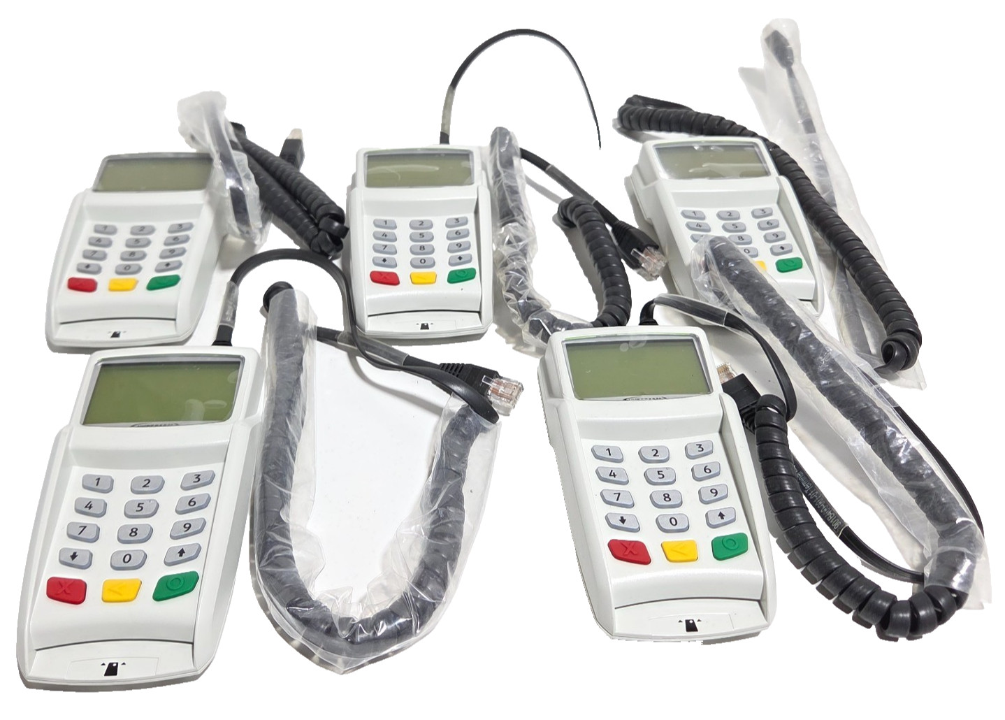 LOT OF 5- Hypercom Artema S10 Credit Card Terminal P901-1110/A00/F21 NEW –