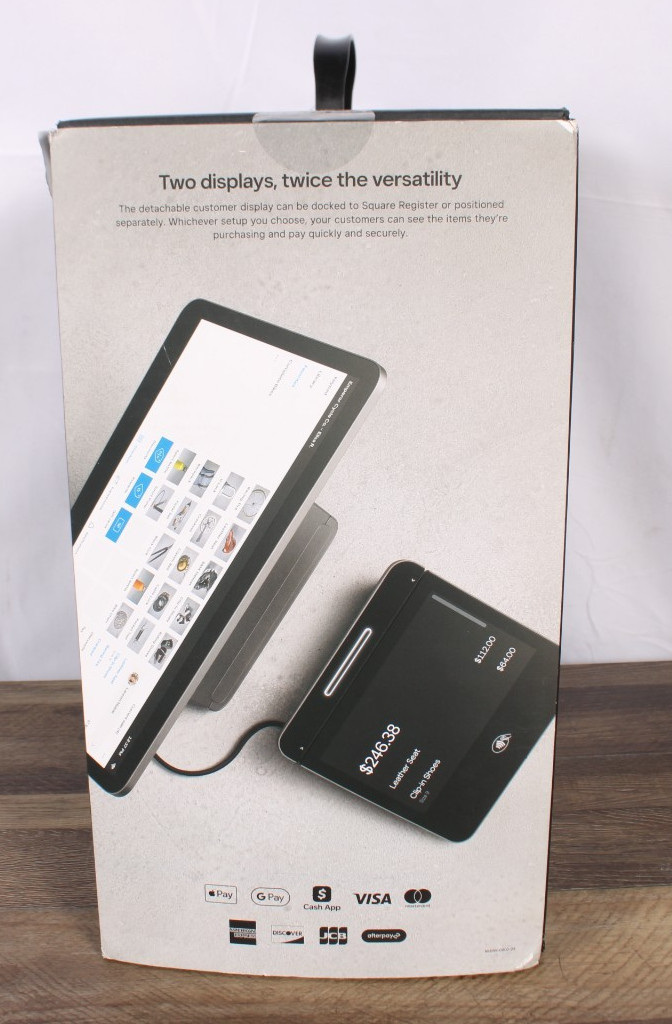 Square Register POS System SPS1-01 w/ Customer Display NEW Sealed Box – Box Wear