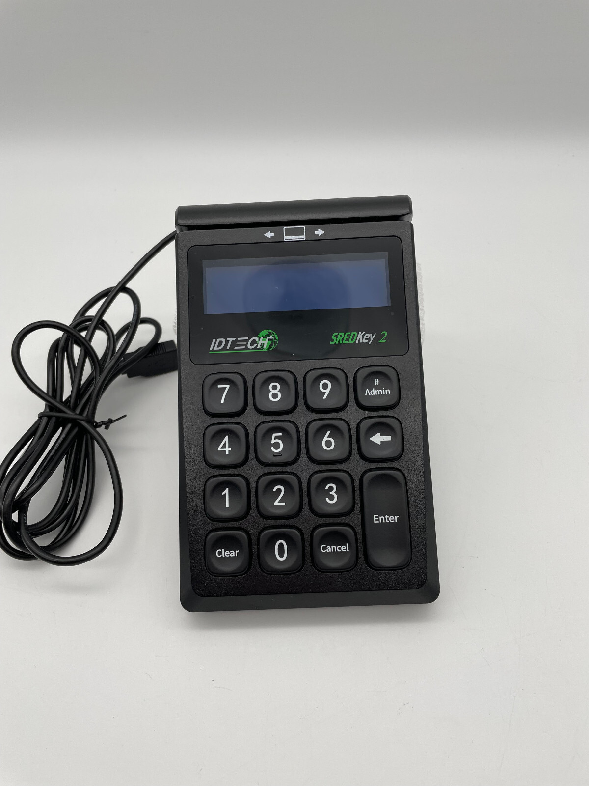 ID TECH SREDKey 2 IDSK2-534E USB 10-Key Keypad with MagStripe Reader – Tested