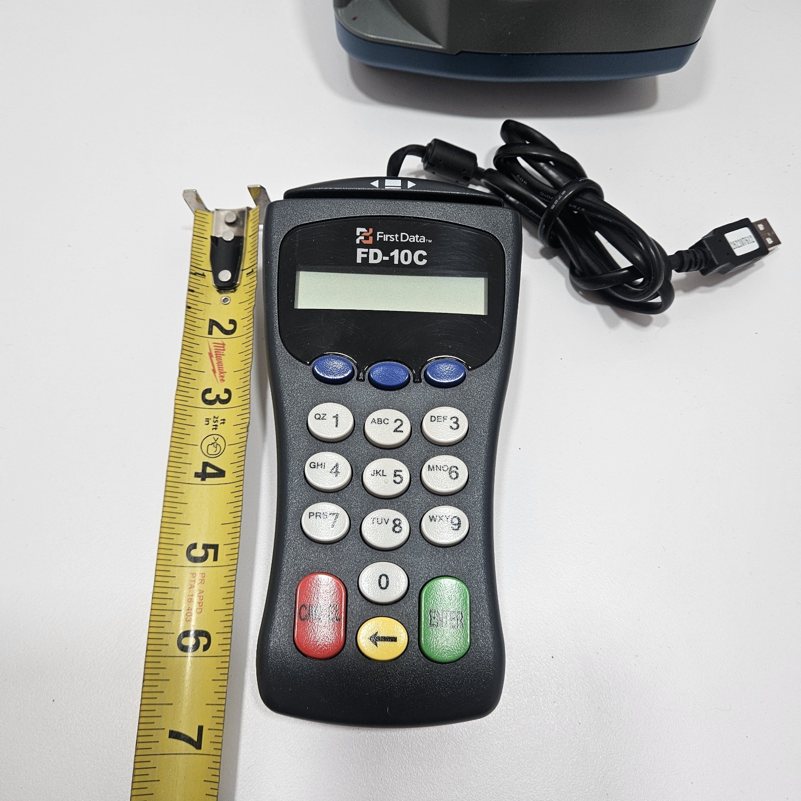 First Data FD200 Terminal & Check Reader With Power Adapter Fd-10c (Not Working