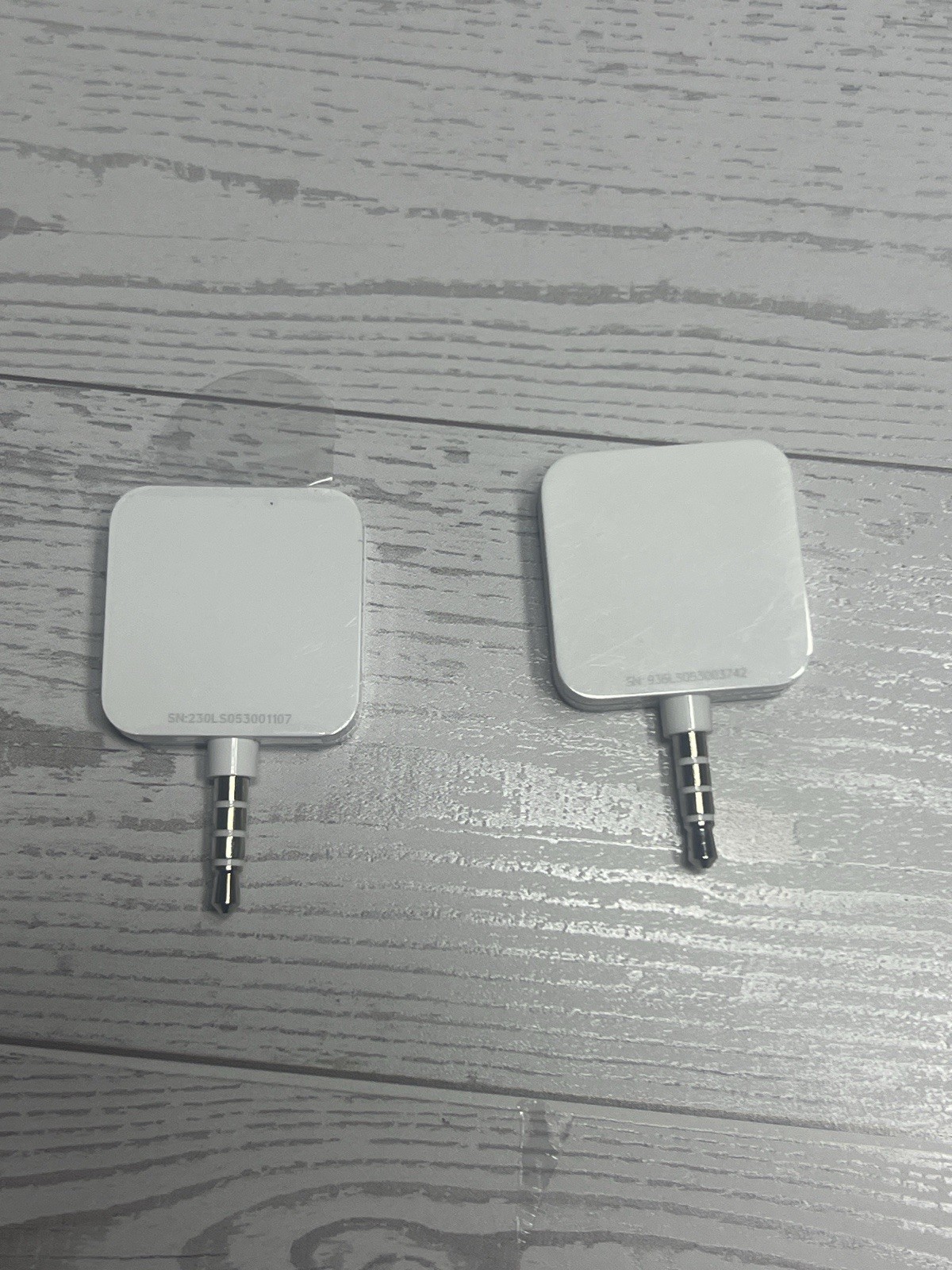 [Lot of 2 ]Square Credit Card Reader for Mobile, 3.5mm Headphone Aux Jack, White