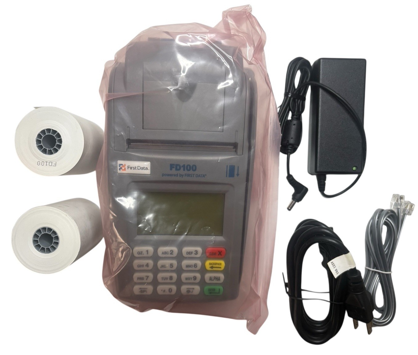 First Data FD-100 Credit Debit Card Terminal POS 001078064
