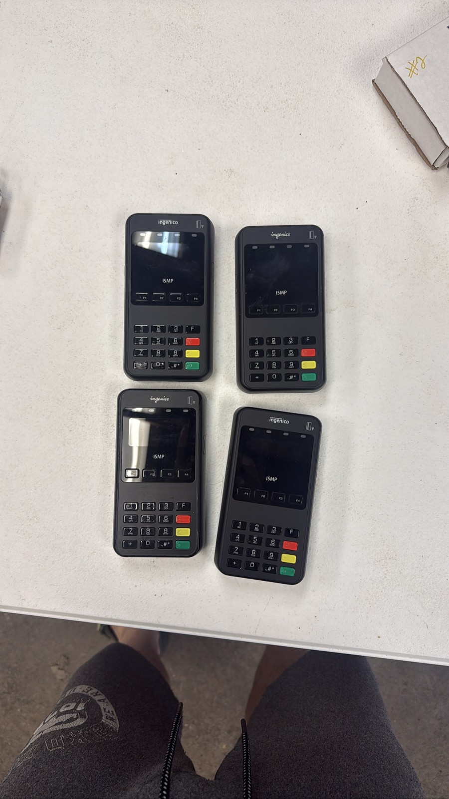 Lot of 4 Ingenico iSMP4 Mobile Bluetooth Card Reader POS