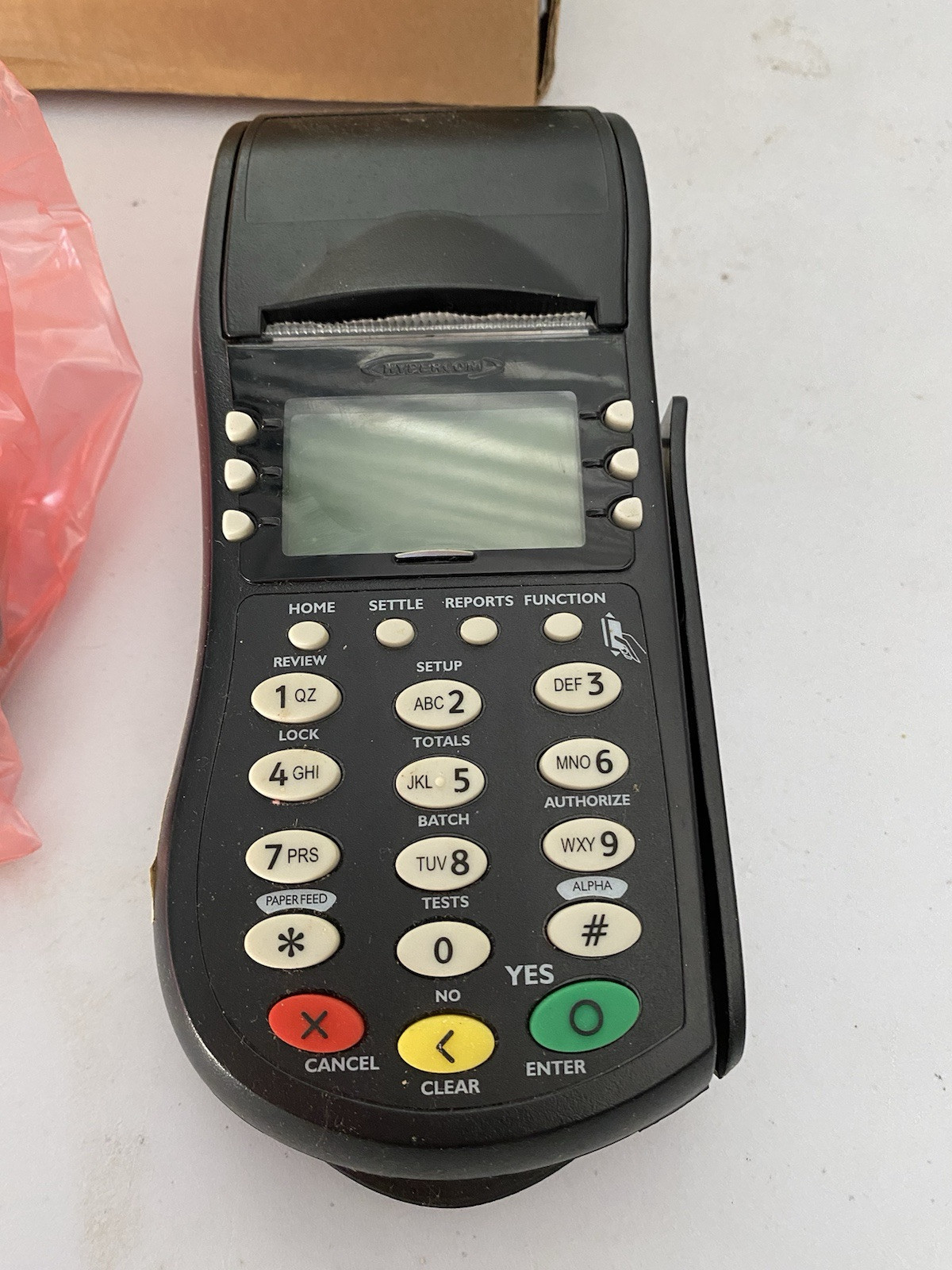 Hypercom T-4205 Credit Card POS Processing Machine Terminal W/ AC Adapter