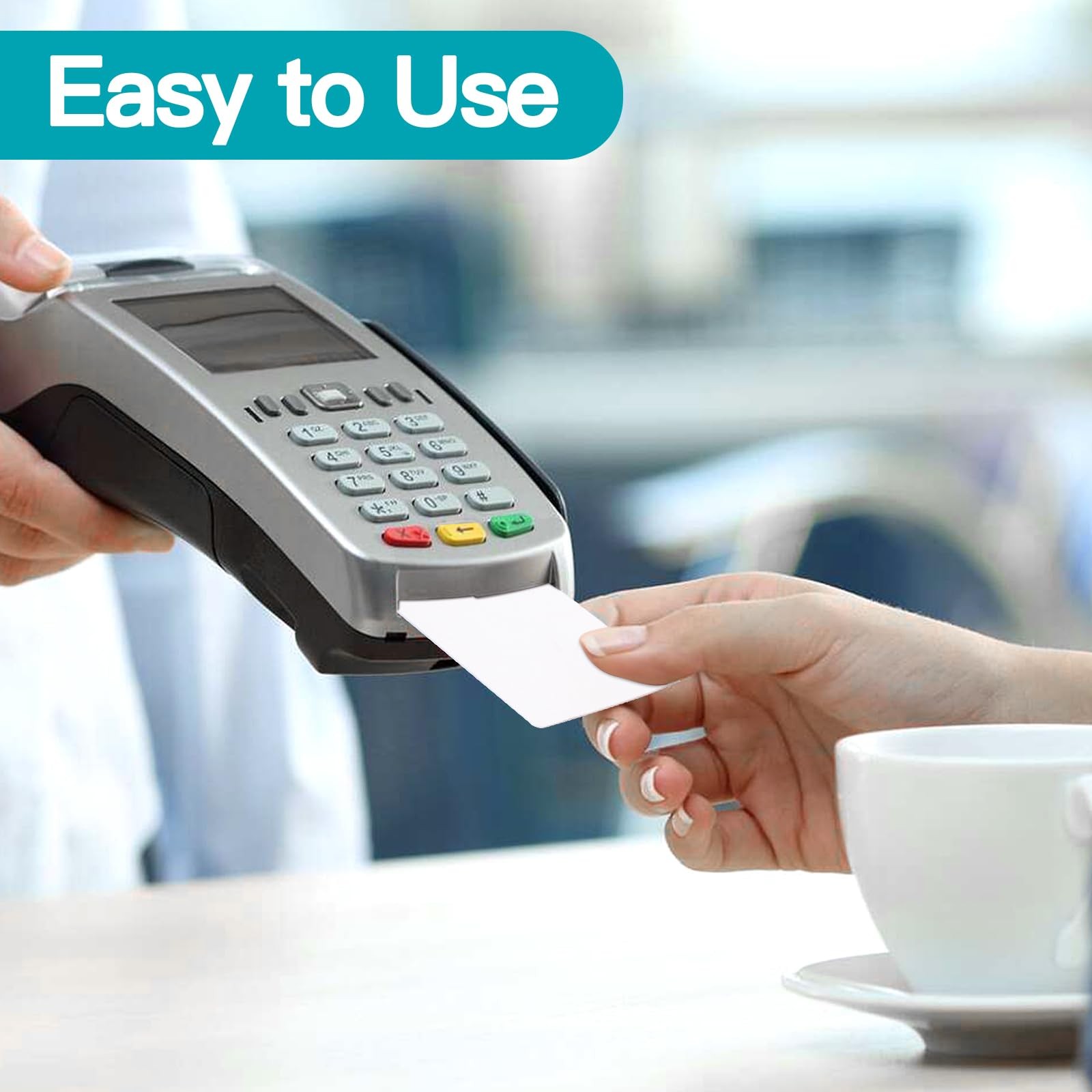 100 PCS Credit Card Reader Cleaning Cards – CR80 Dual Side Cleaning Sheets fo…