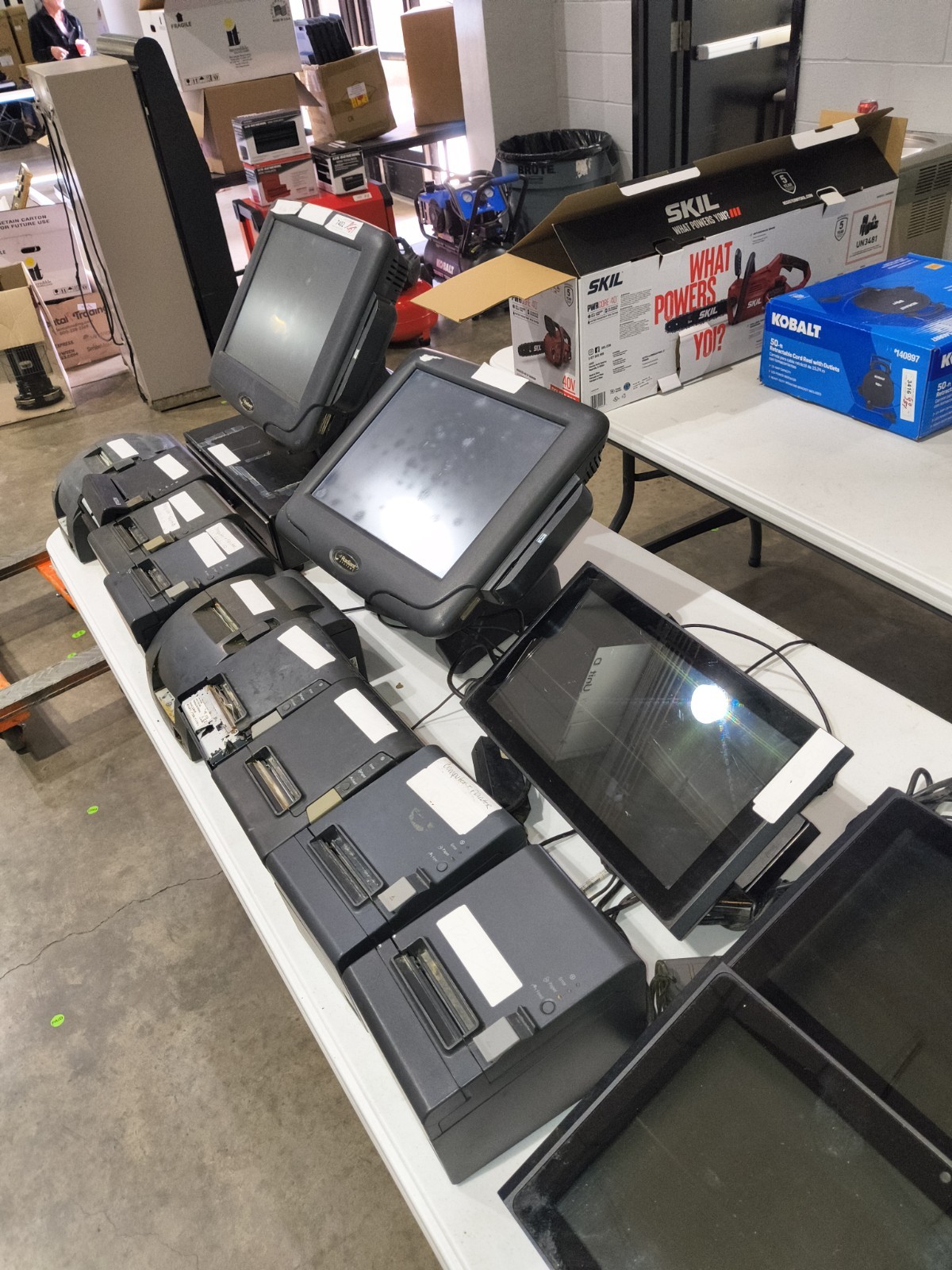 POS Systems, Printers, Credit Card Machines, And Cash Box Please Read Decription