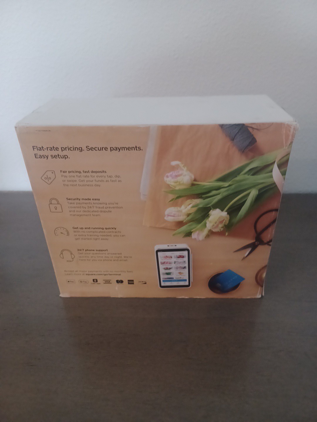 New Open Box Square Terminal Credit Card Reader accepts all payments