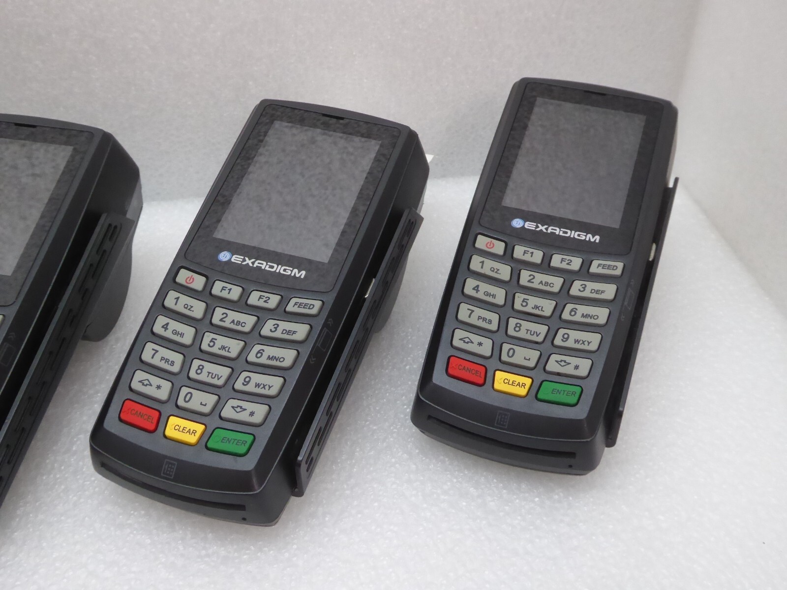 Lot of 5 Exadigm NX2200e TNW3T53.010 Wireless/Ethernet Credit Card Terminals