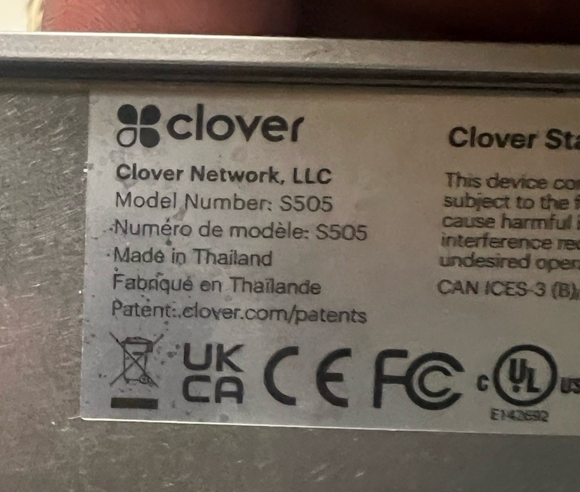 Clover Station Duo Display S505 *MERCHANT LOCKED*
