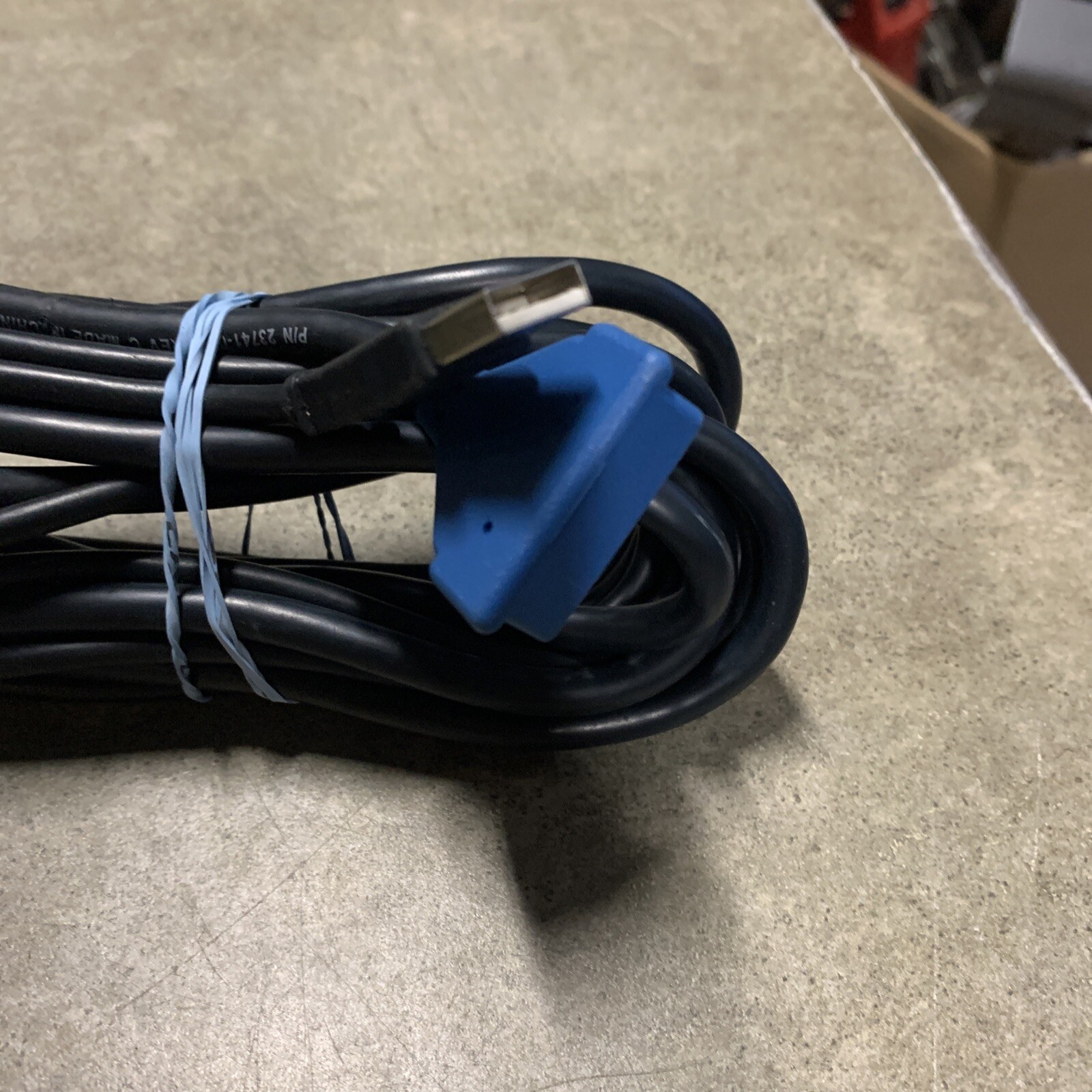 Orig Verifone Blue Mx USB Cable P/N 23741-02-R – Mx850 Mx860 Mx870 Mx915 Mx925