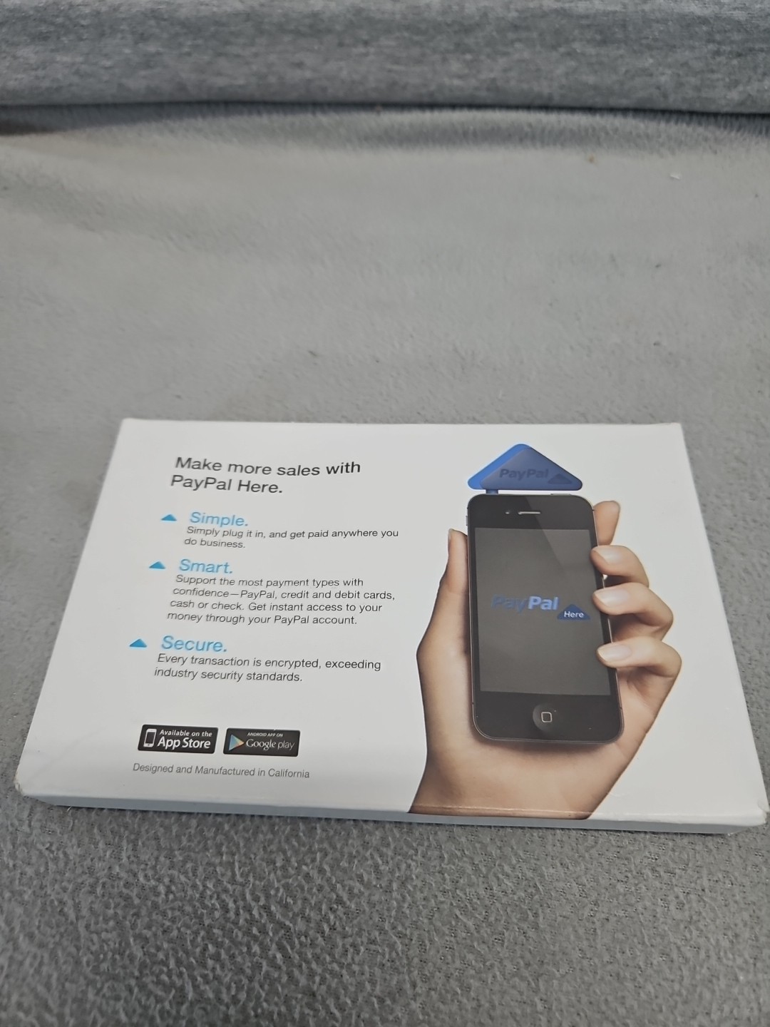NEW (Open Box) PayPal Here Triangle AUX Port/Headphone Jack Card Reader X7