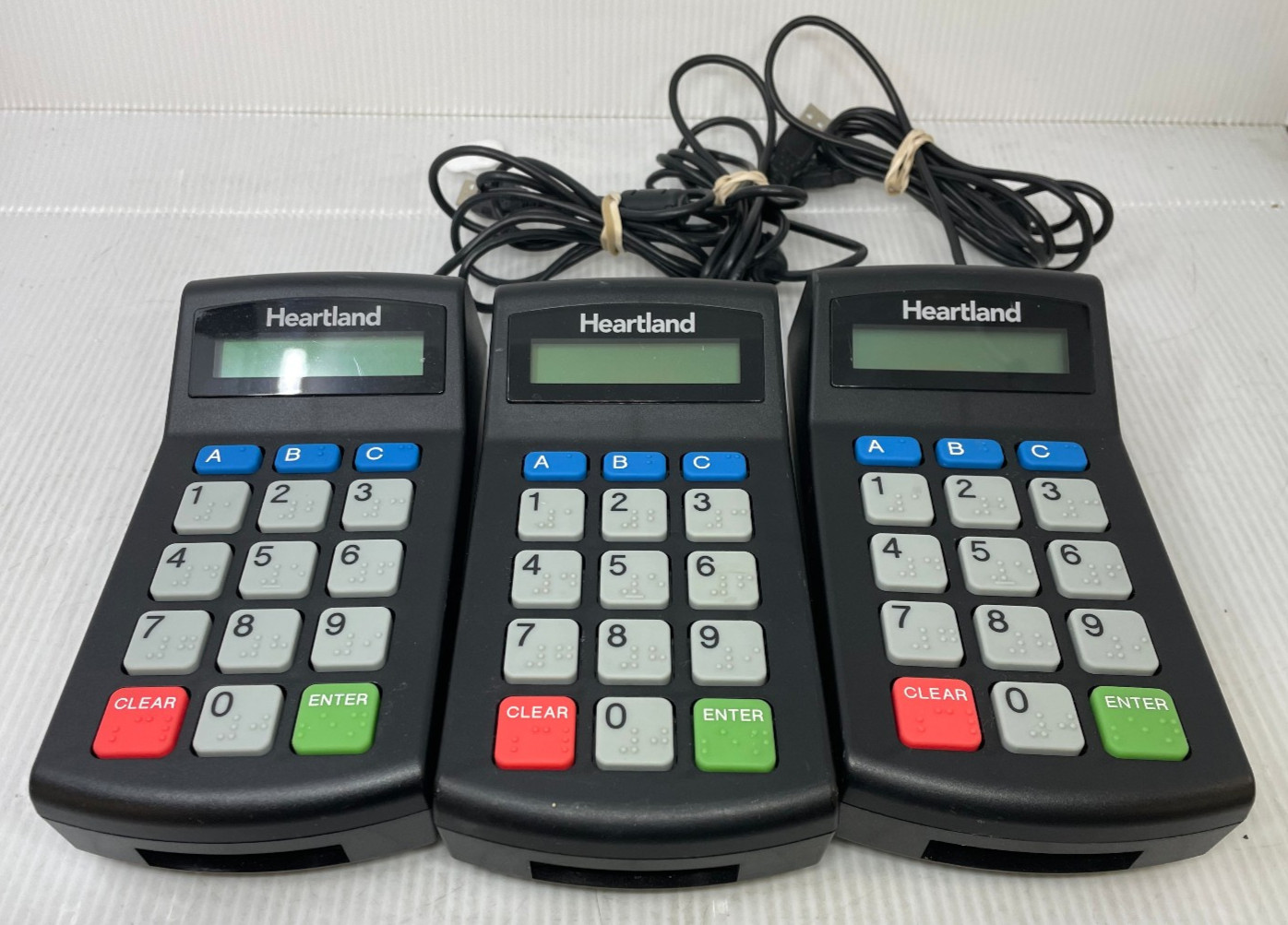 Lot of 3 Heartland WebSMARTT 5954-S-WS v2.5 Mosaic Pin Pad