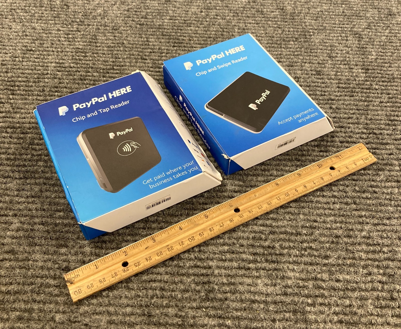 Lot of 2 Paypal PCTUSDCRT Chip And Tap Card Phone Readers PCTUSDCRT – NIB –