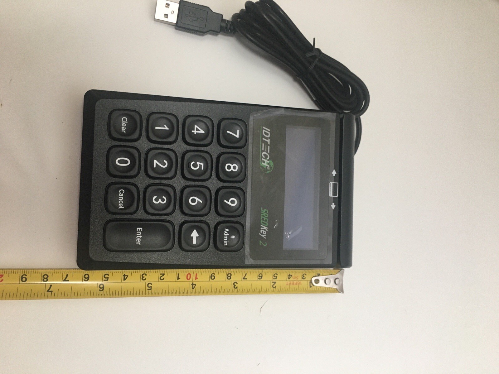 ID TECH SREDKey 2 IDSK2-534E USB 10-Key Keypad with MagStripe Reader