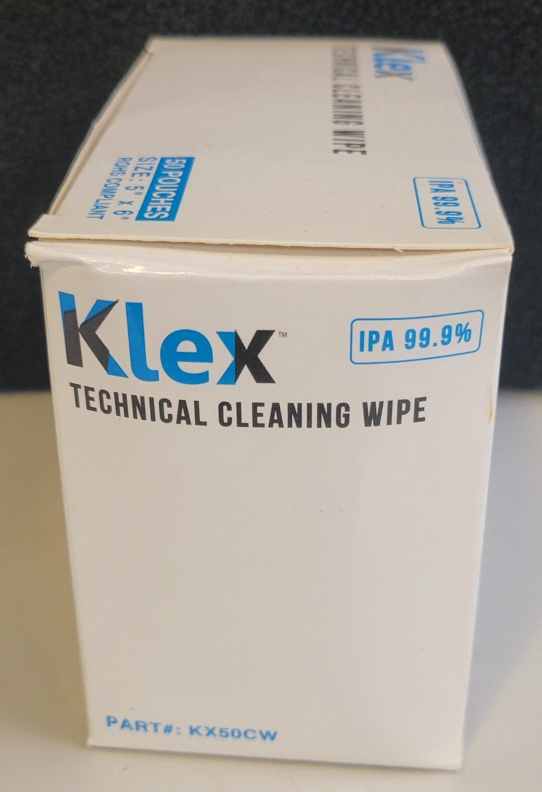 49 Klex 5″ x 6″ Lint-Free CLEANING WIPES For Credit Card POS ATM Reader 99+% IPA