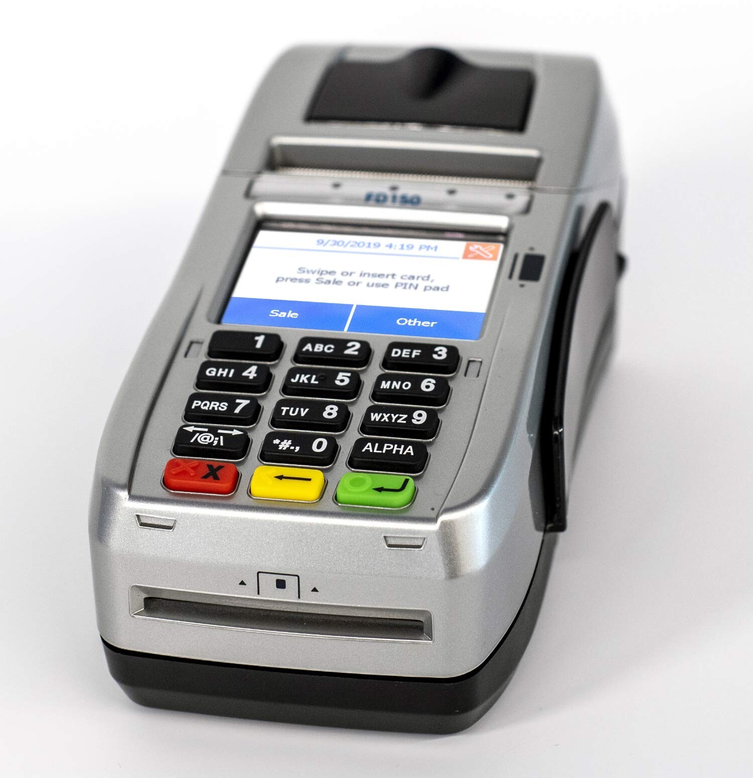 First Data FD150 EMV Credit Card Machine w/ Wells #350 Encryption Key