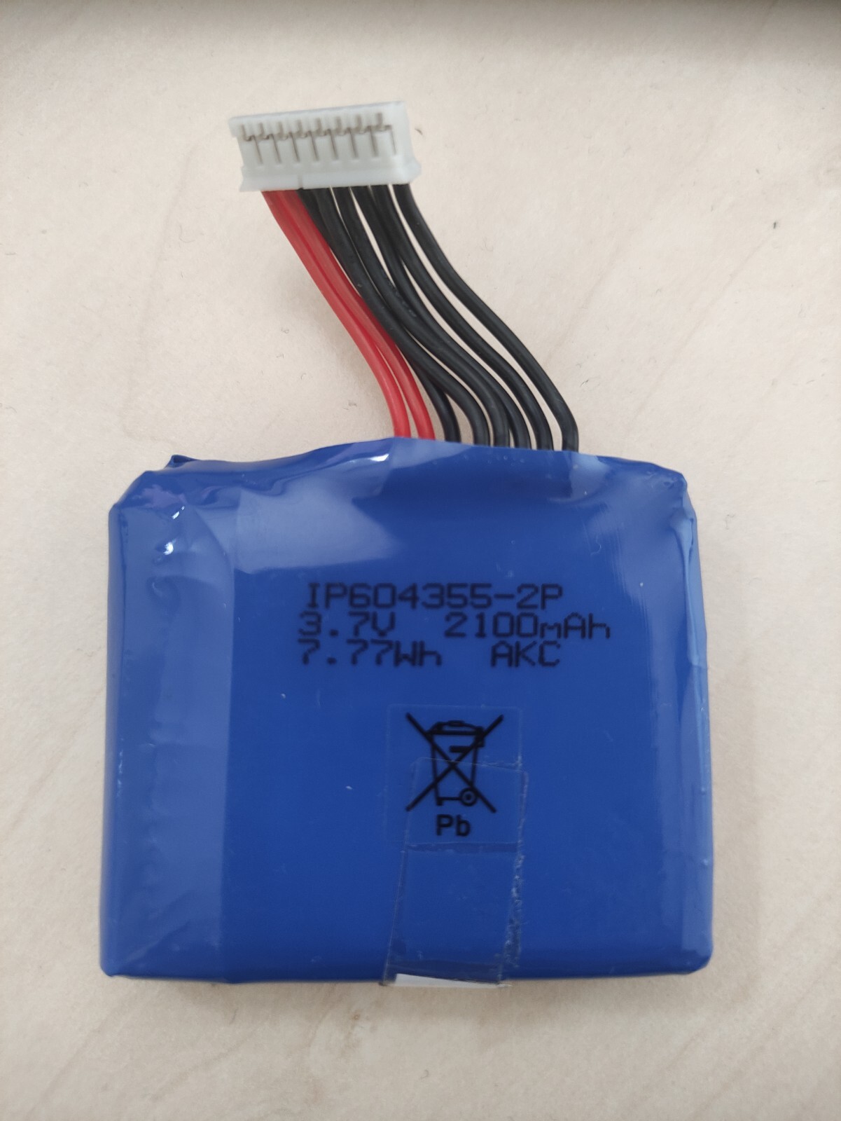 Castles VEGA 3000 POS 3.7v 2100mah IP604355-2P battery (Pulled – USED)