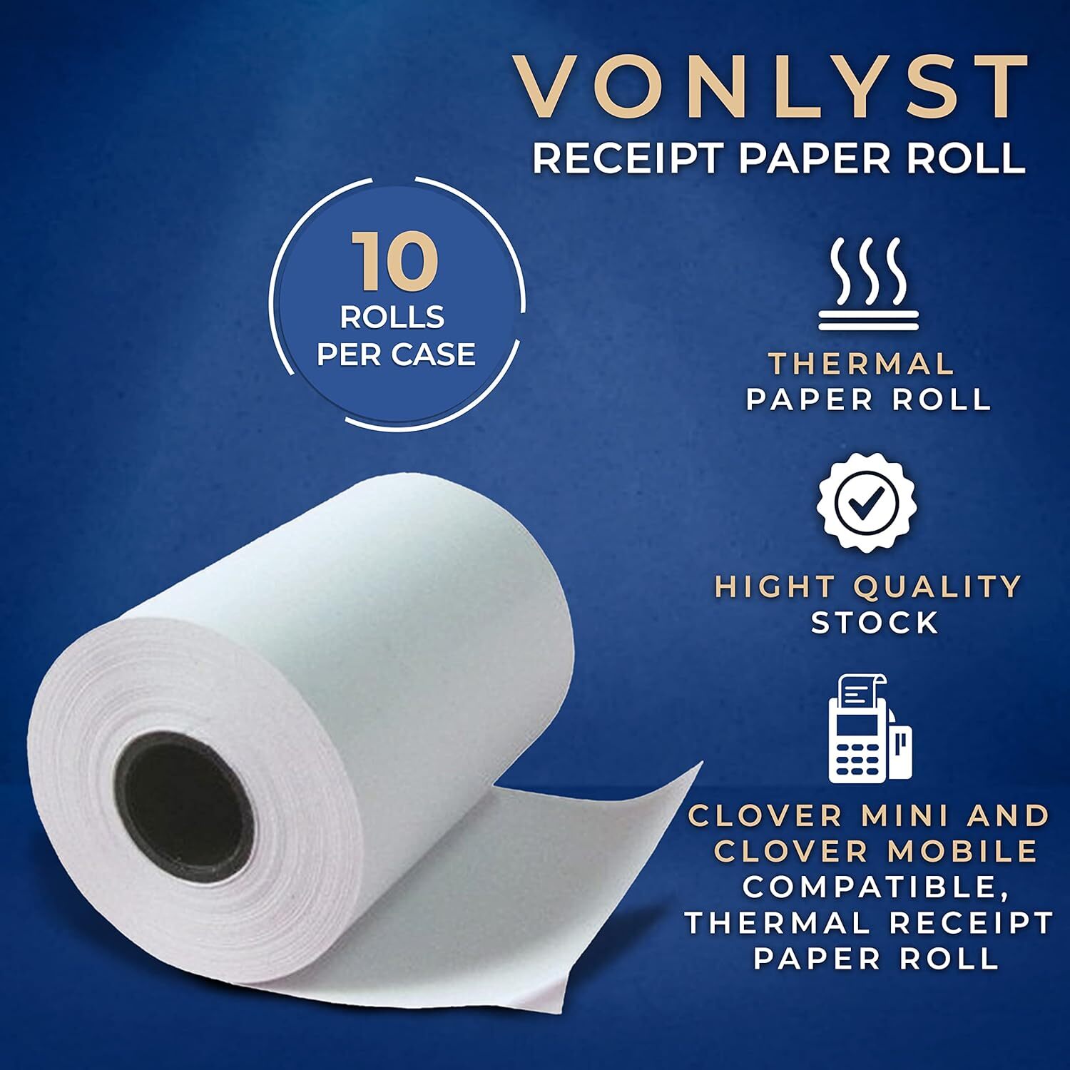 Receipt Paper For Clover Mini And Clover Mobile Thermal Printer 2 1/4 X