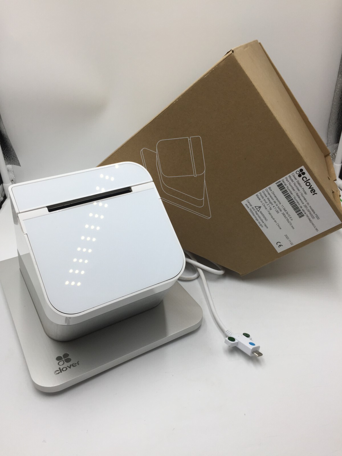 Clover Station Receipt Printer P500 Works W/ Original Box
