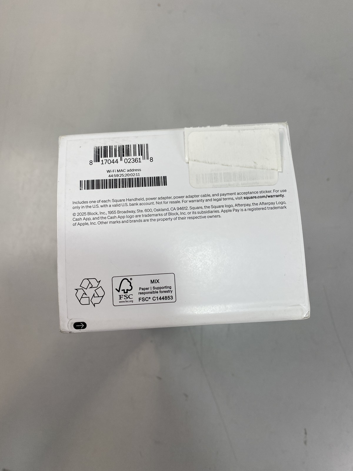 Square Handheld – Professional Service Portable Credit Card Machine