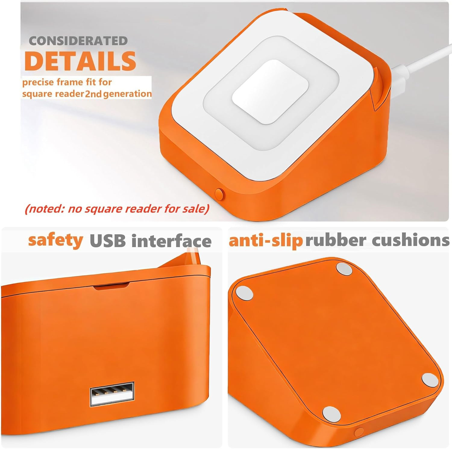 Square Dock for Square Reader 2Nd Generation, Holder Stand for Square Card