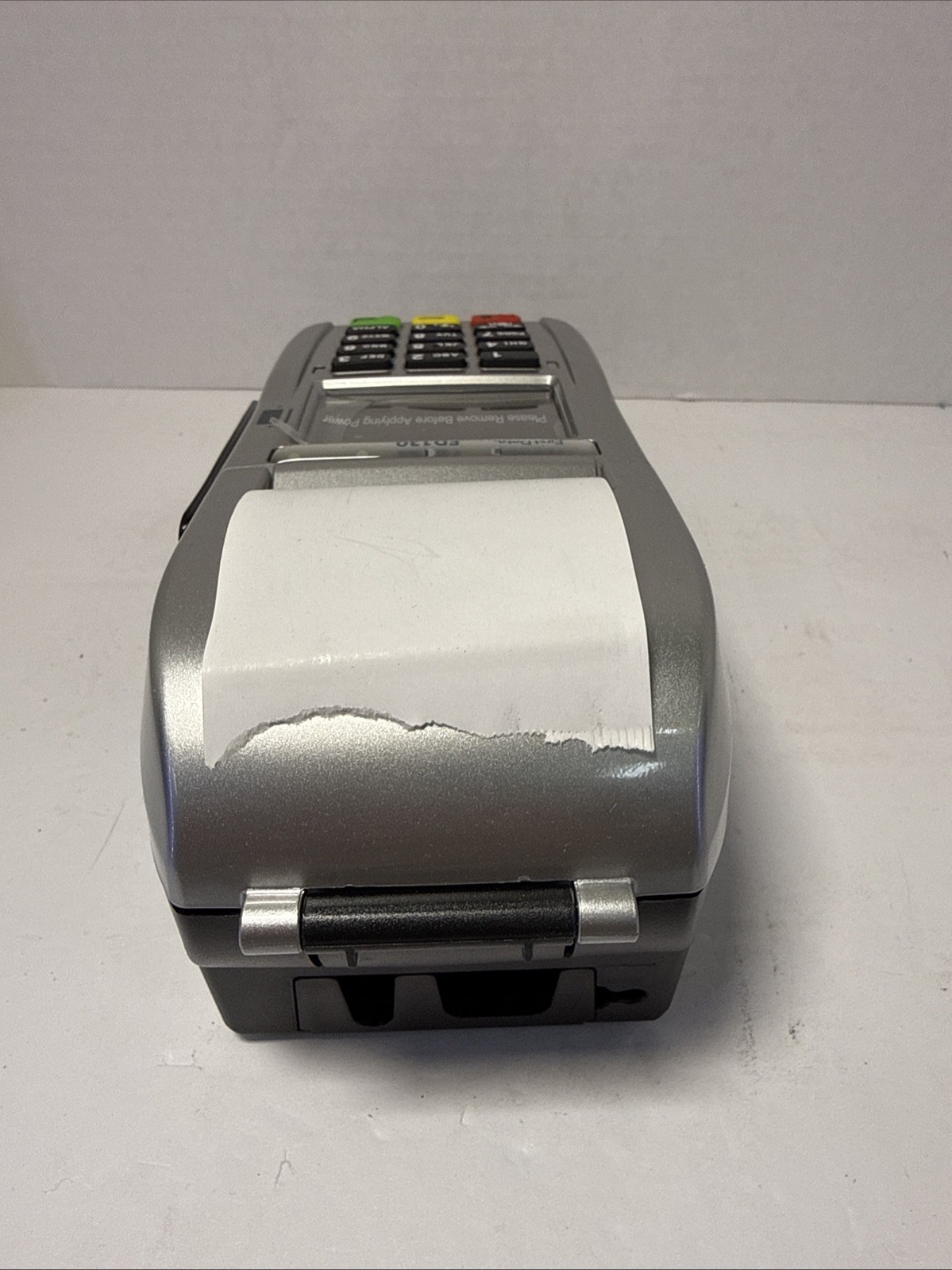 First Data FD130 Credit Card Machine w/Power Supply Privacy Shield Phone Cable