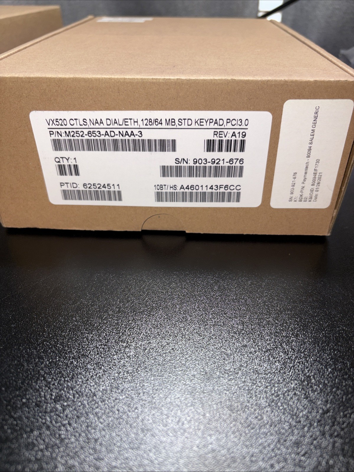 VeriFone VX 520 CTLS M252-653-AD-NAA-3