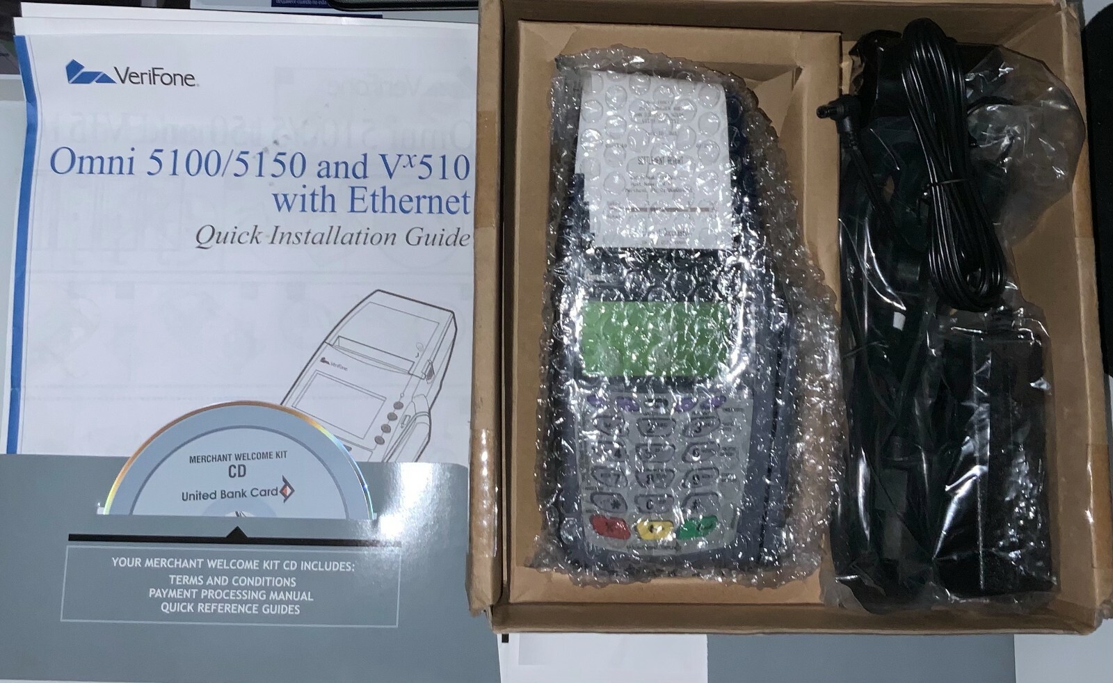 verifone omni 5100/5150 and Vx510 with Ethernet NEW! IN-BOX!