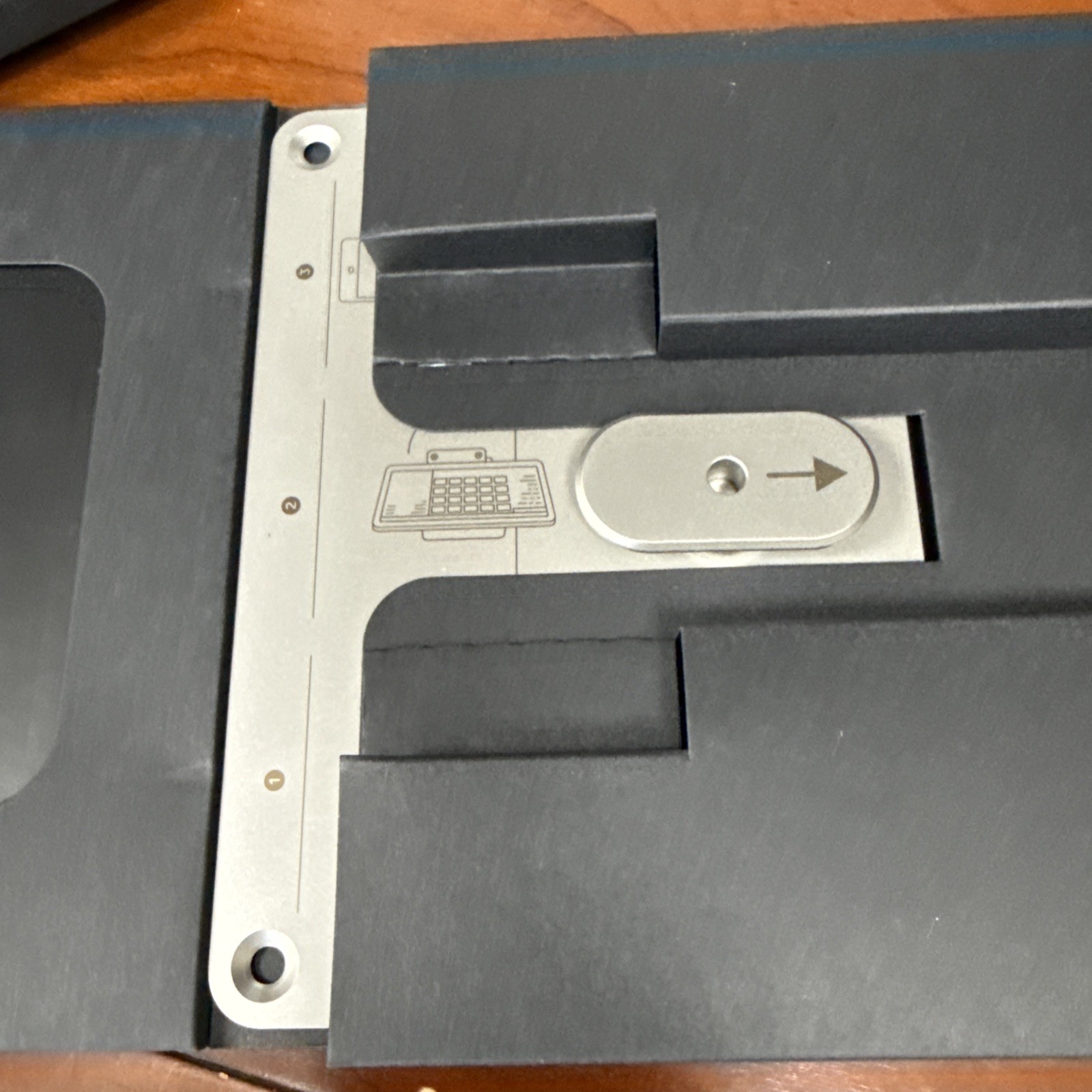 OEM Square Register POS, Metal Display Replacement Mount Plate Bracket, New, OB