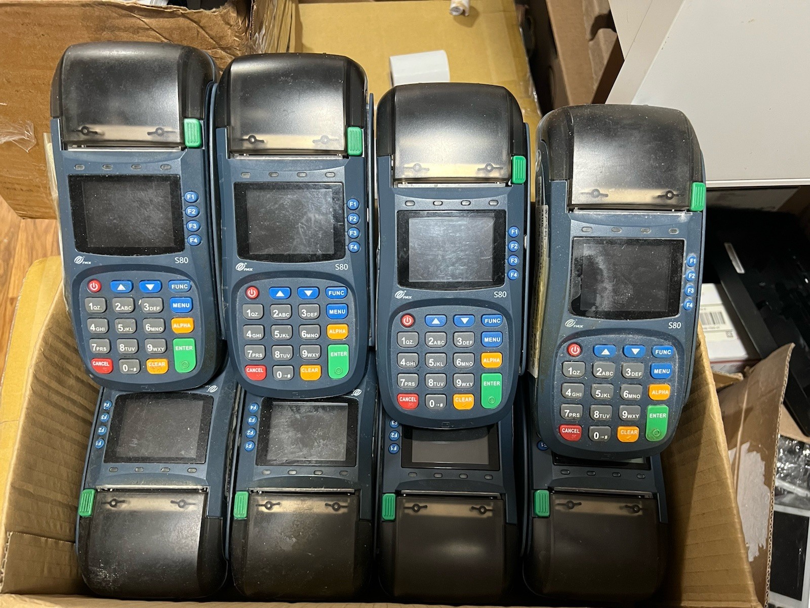 10 Of Pax S80 Credit Card Reader UNLOCK , Still Use