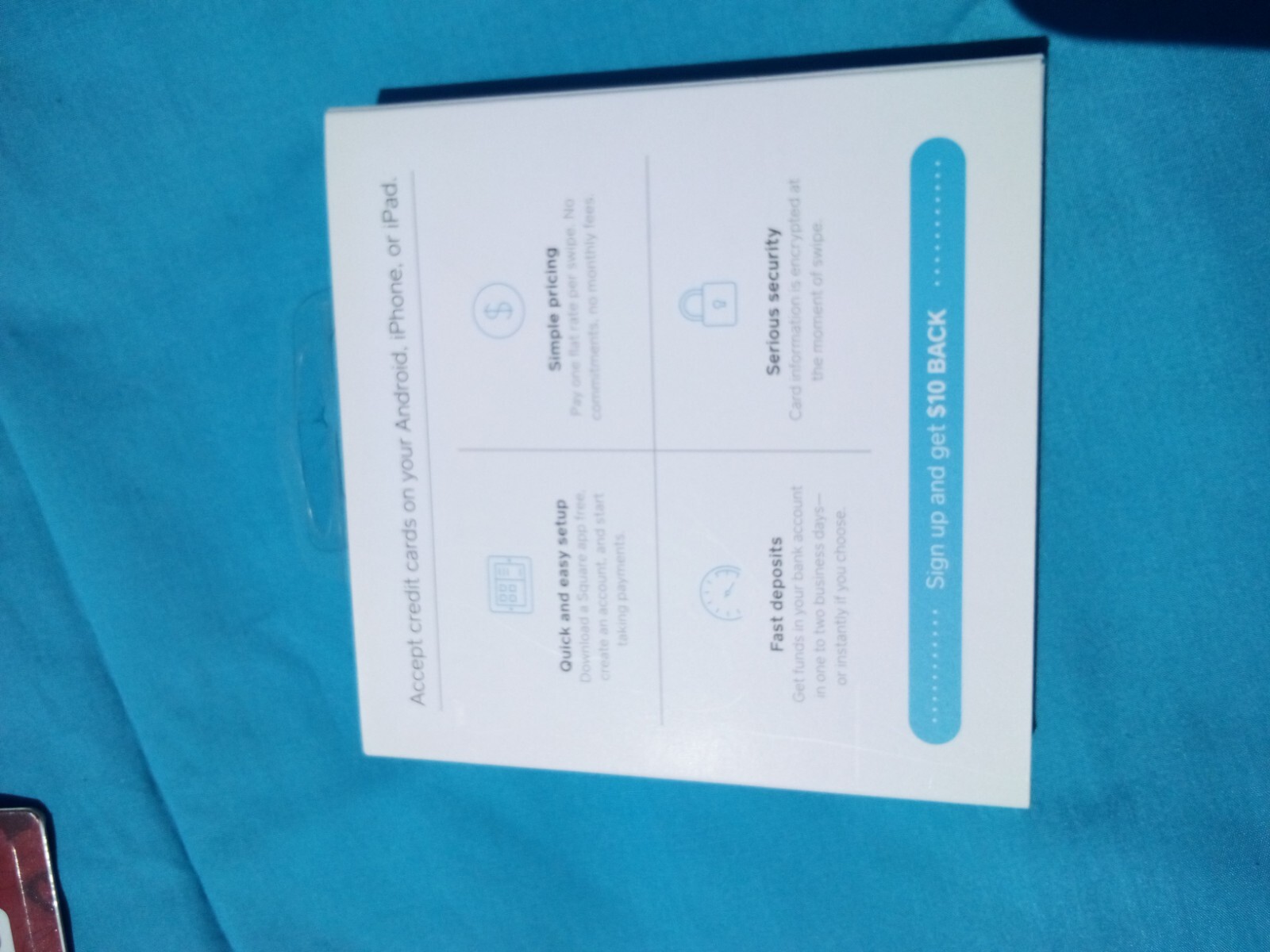 Square Reader Credit Debit Card Magstrip Apple & Android Headset Jack APKG020601