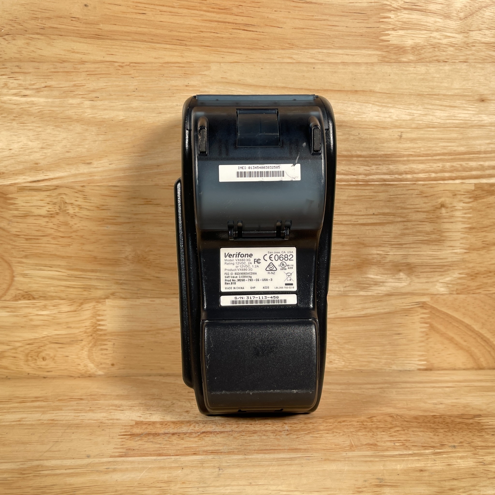 Verifone VX 680 3G Silver Handheld Wireless Bluetooth Credit Card Terminal