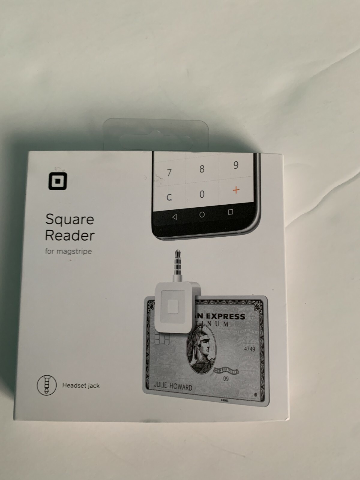 Square A-PKG-0206-01 Credit Debit Card Reader – White for Apple iPhone and Andro