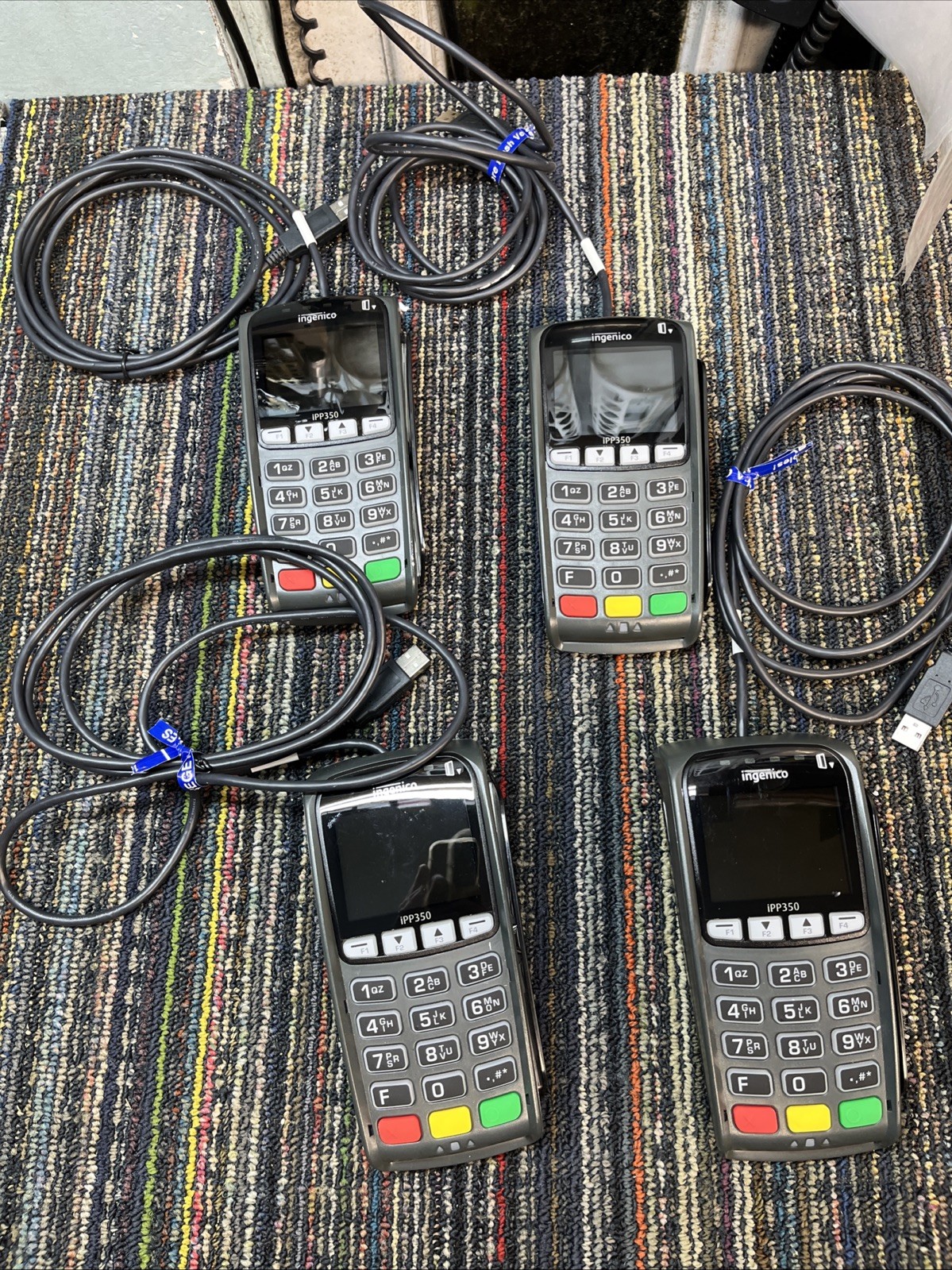 Lot Of 4 Ingenico IPP350 Credit Card Terminals