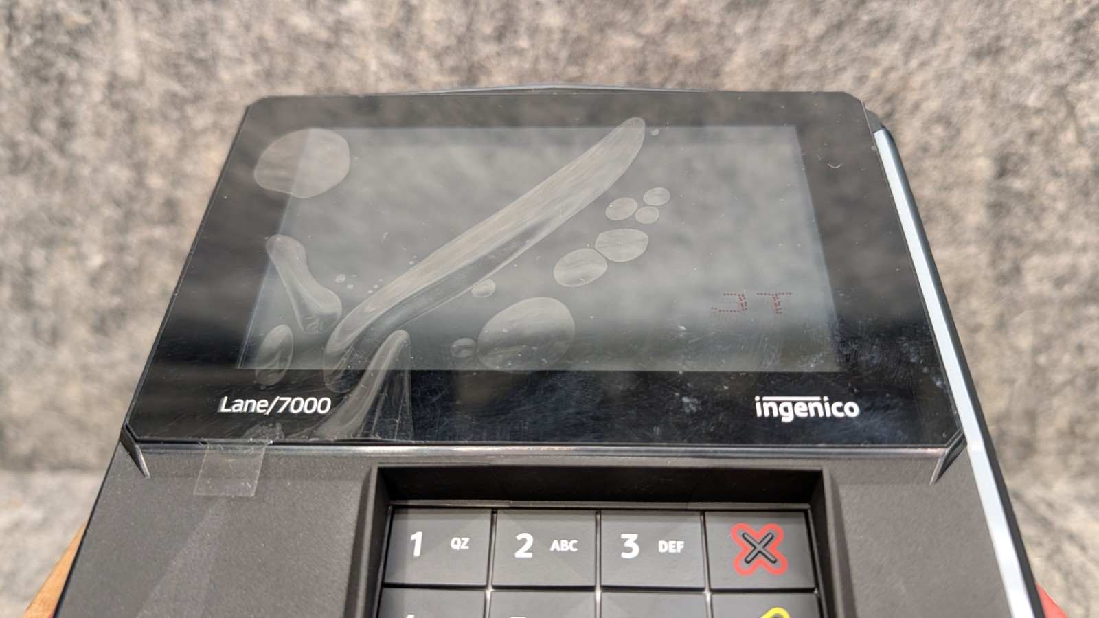 Ingenico Lane/7000 Credit Card Payment Terminals W/stylus 🔥New For Parts🔥