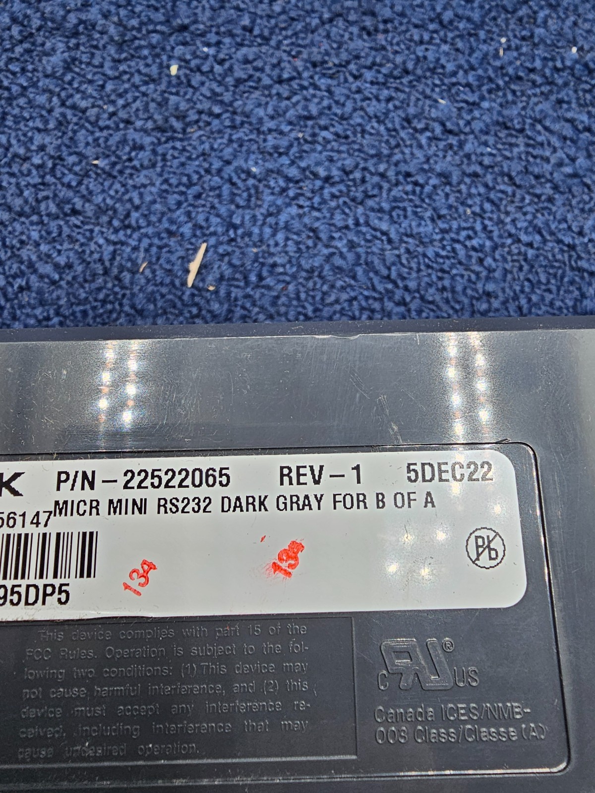 Magtek 22522065: Micr Mini RS232 Check Reader (No Power Cord)