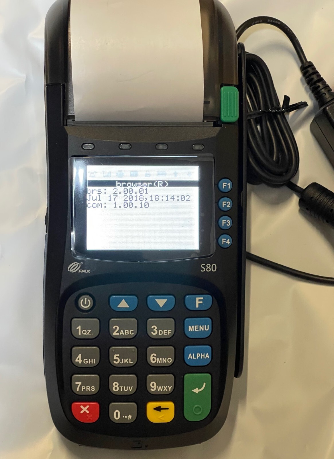 PAX S80 POS Credit Card Terminal Plus Accessories in Orig. Box, Great Condition