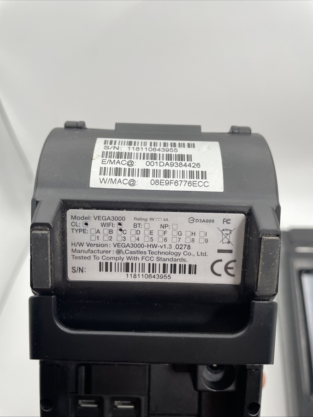 Set of Two (2) DEJAVOO Z11 Credit and Debit Card Terminals WiFi
