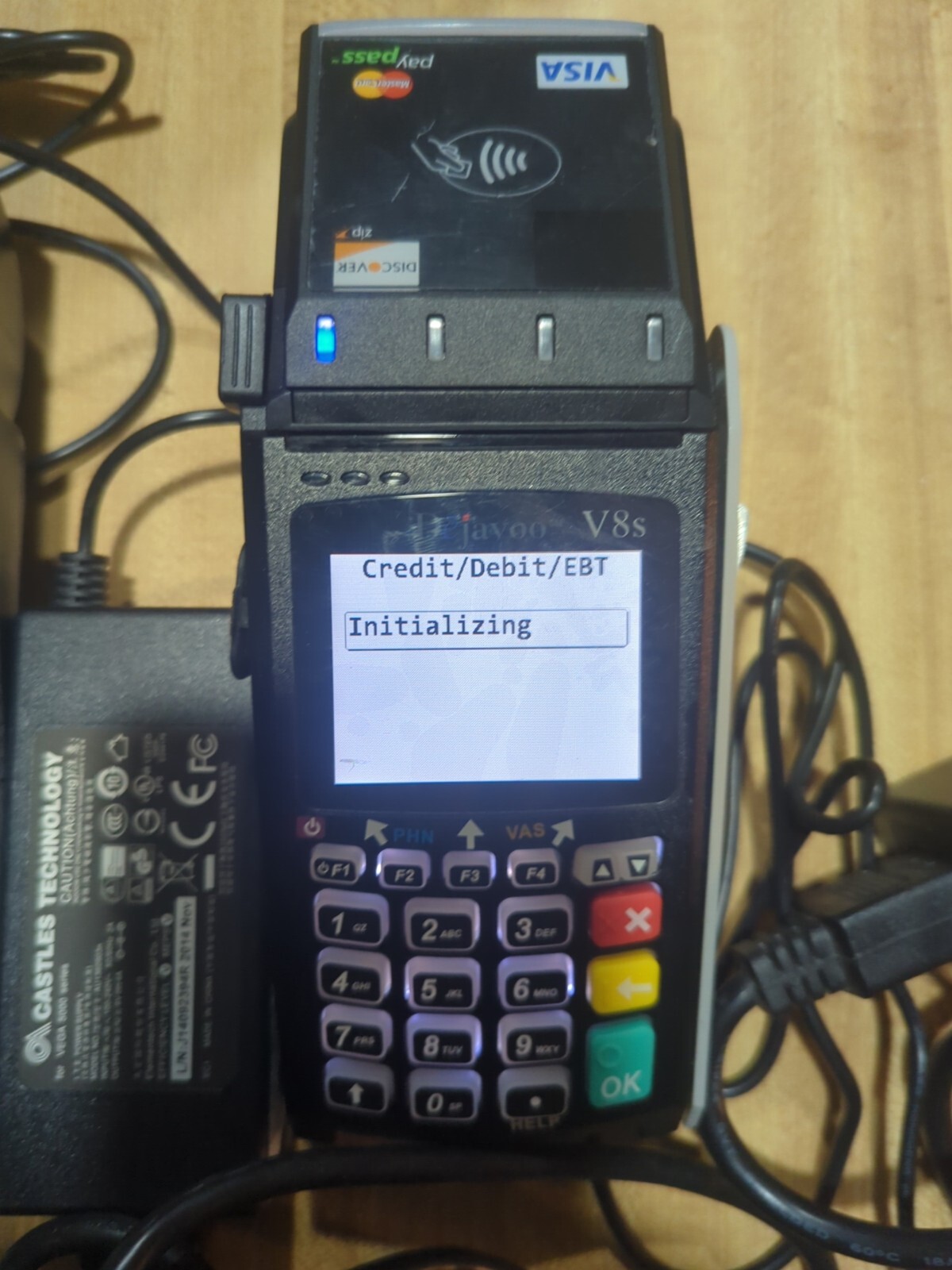 lot of 2 Dejavoo V8S Vega5000S Contactless Credit Card Reader See Description