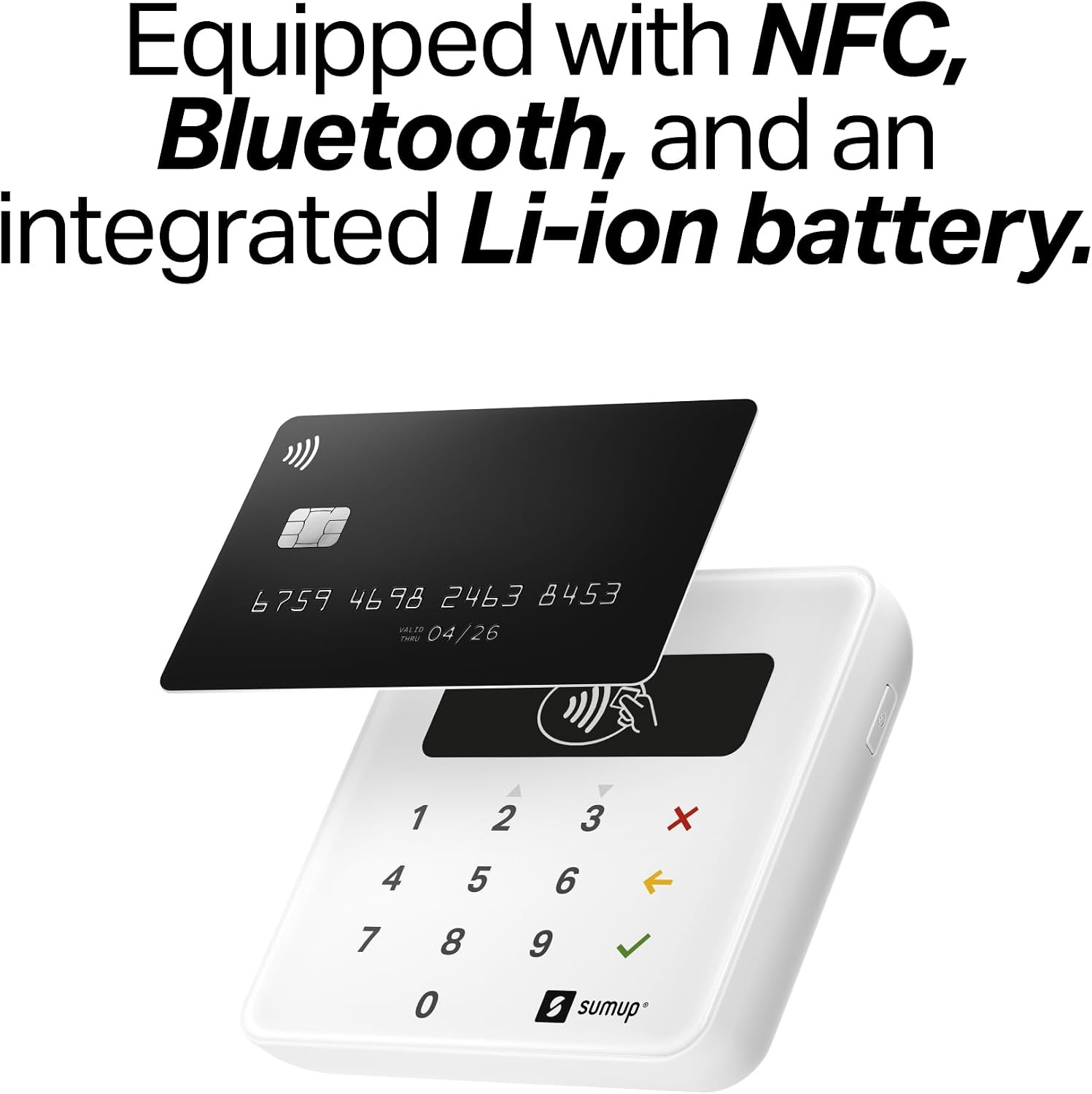 Plus Card Reader, Bluetooth – NFC RFID Credit Card Reader for Smartphone