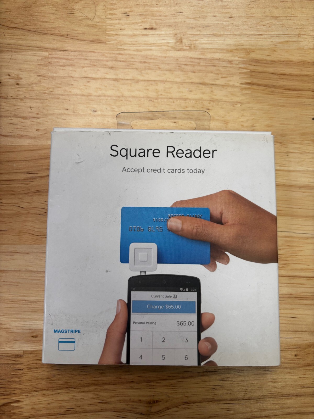 Square A-PKG-0206-01 Credit Debit Card Reader – White for Apple iPhone and…